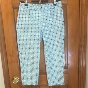 Talbots Curvy Cropped Floral Patterned Pants